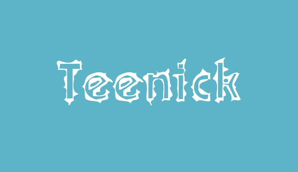 teenick font big
