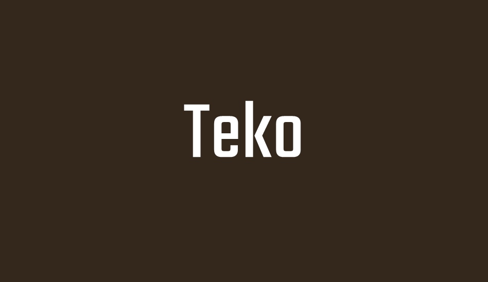 teko-regular font big