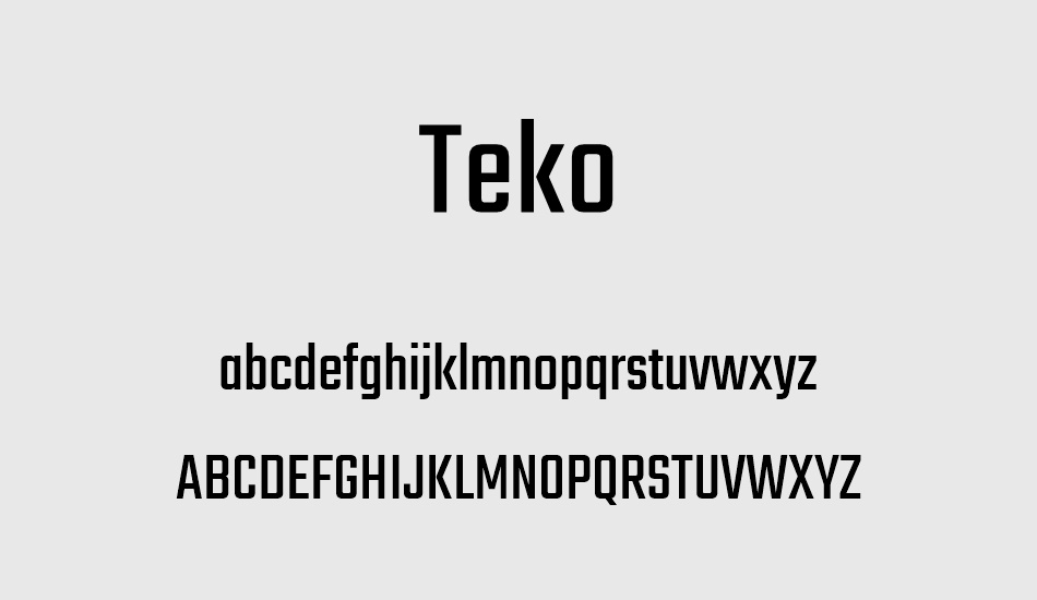 teko-regular font