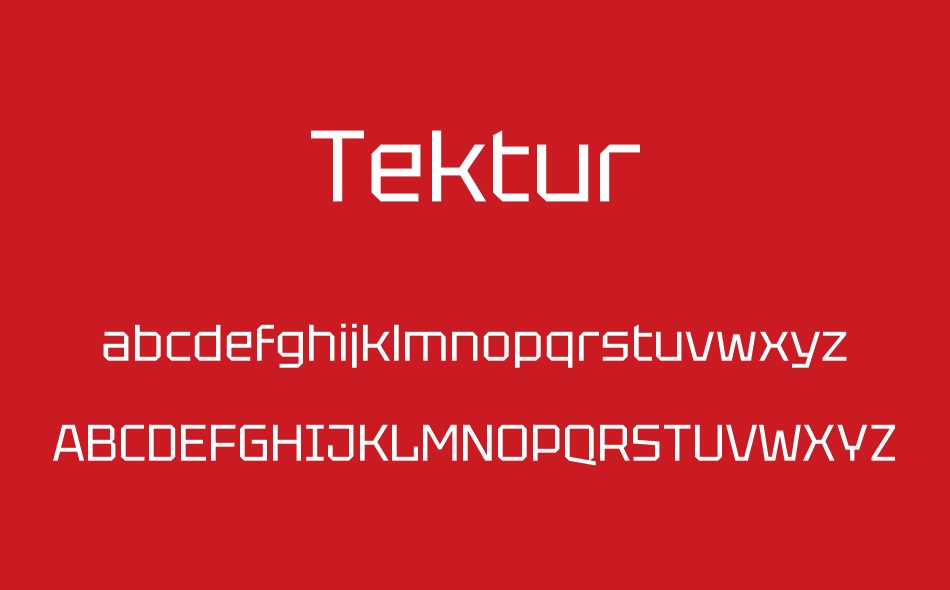 Tektur font