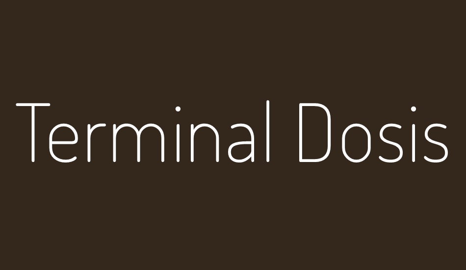 terminal-dosis font big