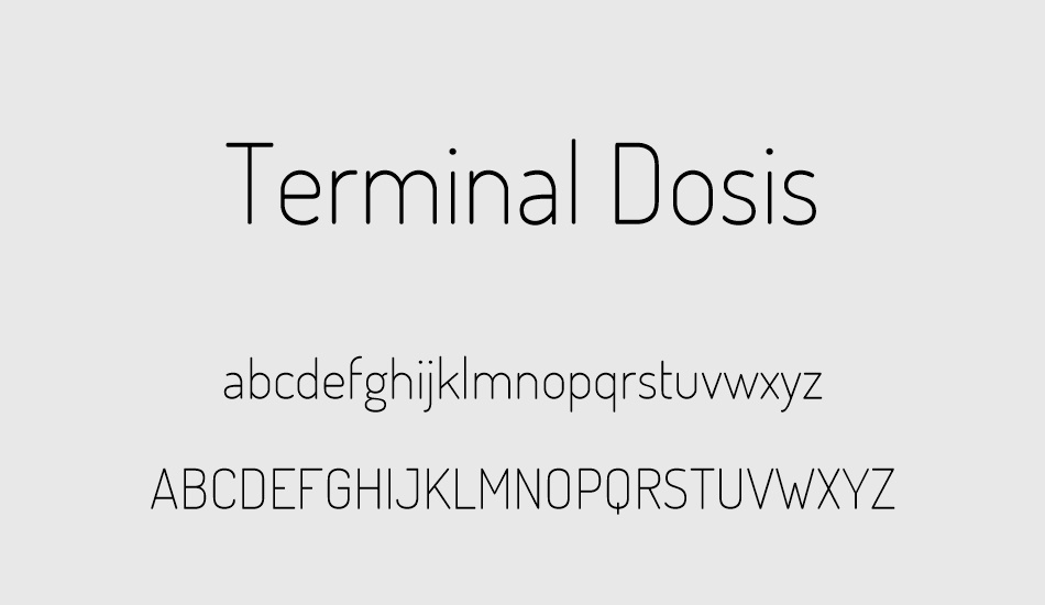 terminal-dosis font