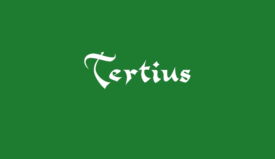 tertius font big