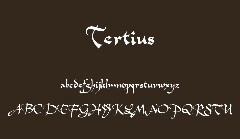 tertius font