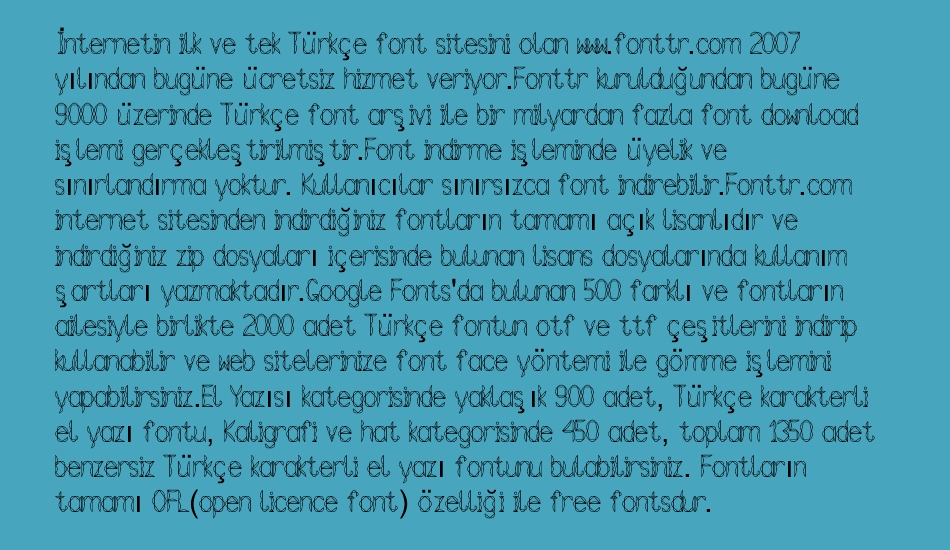 tetraclericton font 1