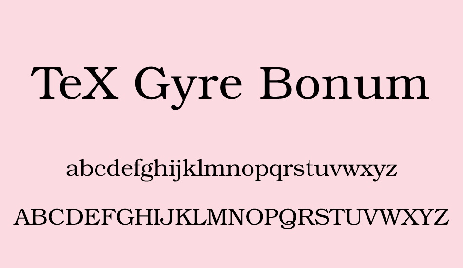 tex-gyre-bonum font
