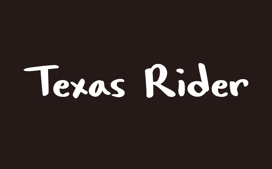 Texas Rider font big
