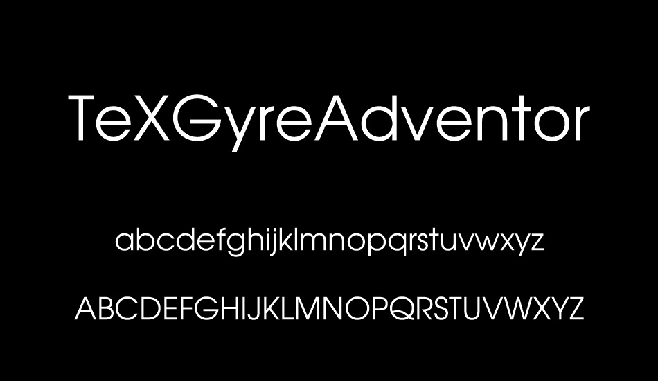 texgyreadventor font