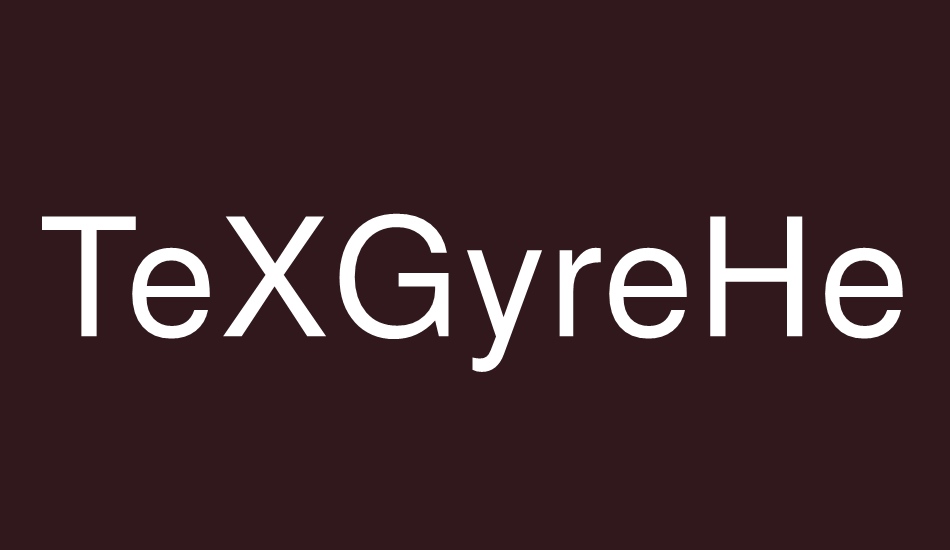 texgyreheros font big