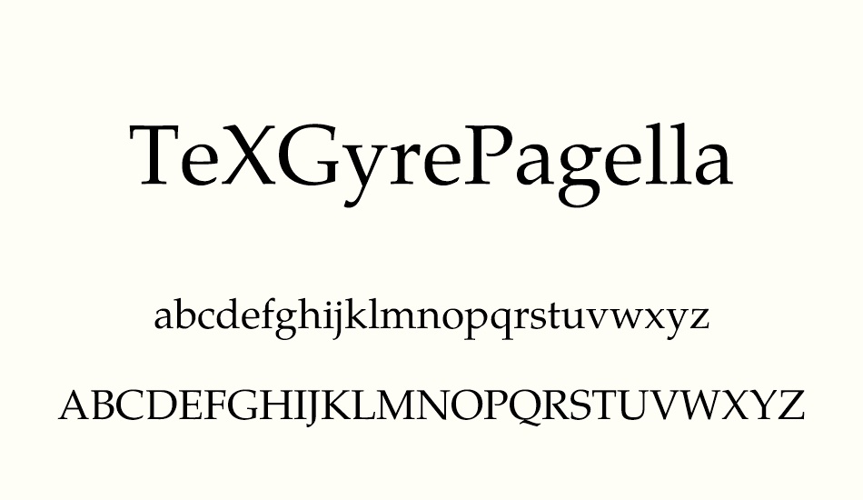 texgyrepagella font