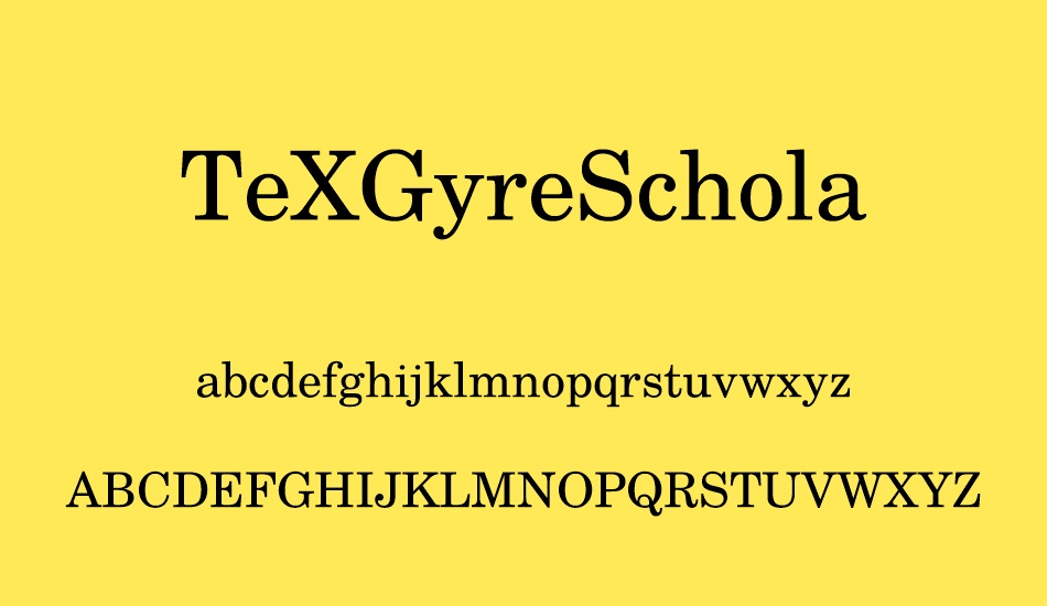 texgyreschola font