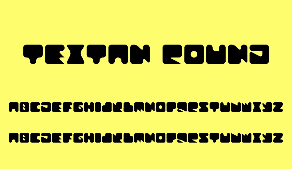textan-round font
