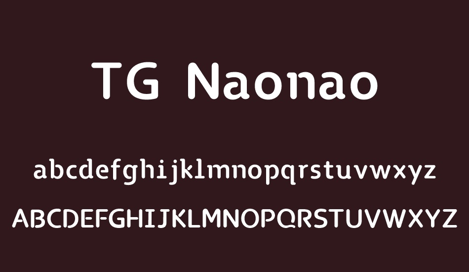 tg-naonao font