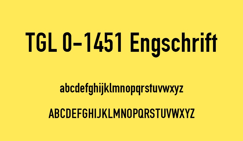 tgl-0-1451-engschrift font