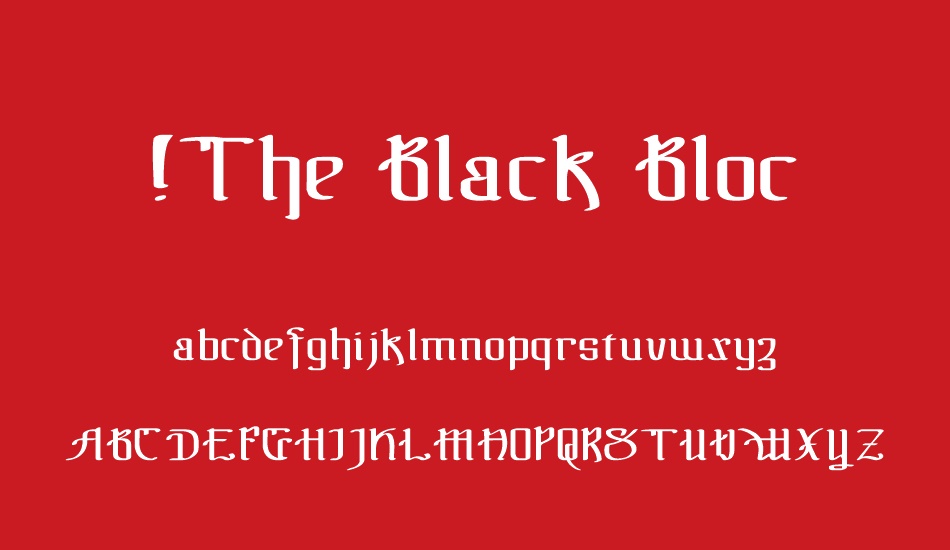 the-black-bloc font