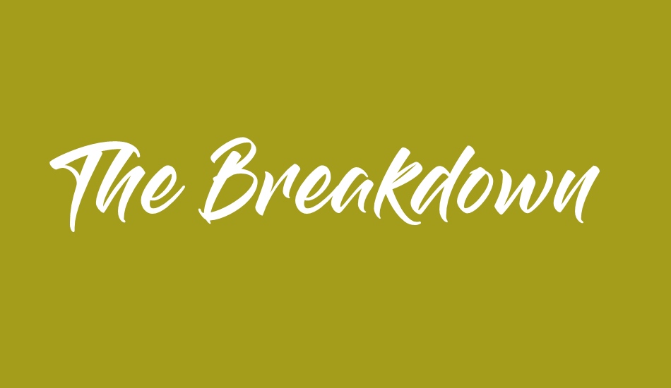 the-breakdown font big