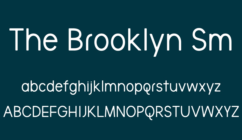 the-brooklyn-smooth-bold font
