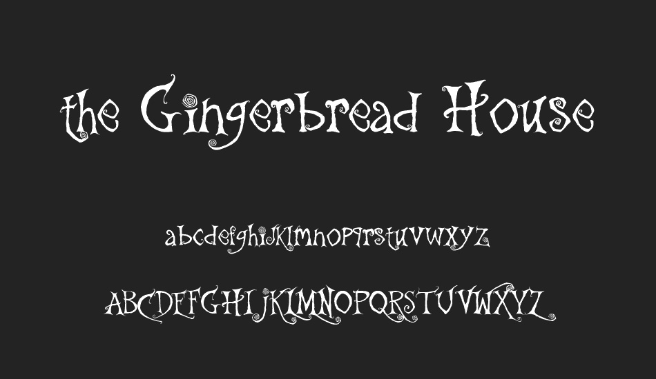 the-gingerbread-house font