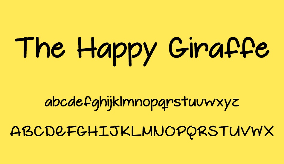 the-happy-giraffe-demo font