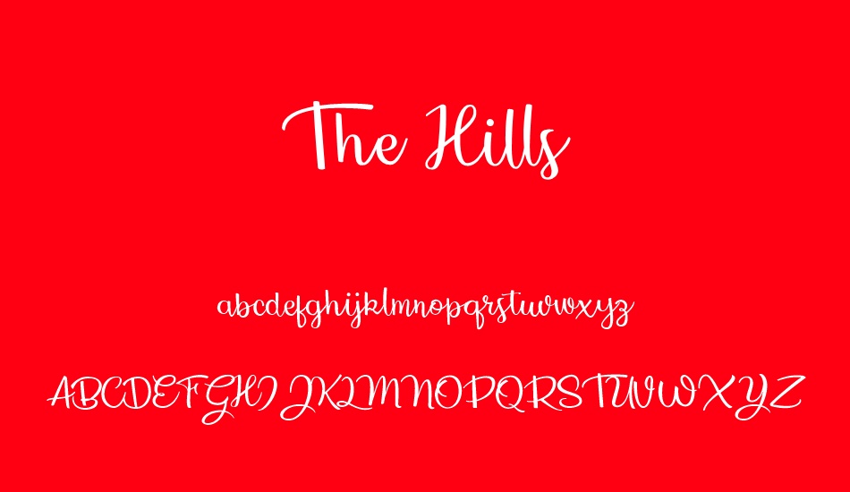 the-hills-personal-use font