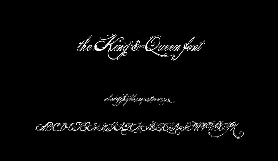 the-king-&-queen-font font