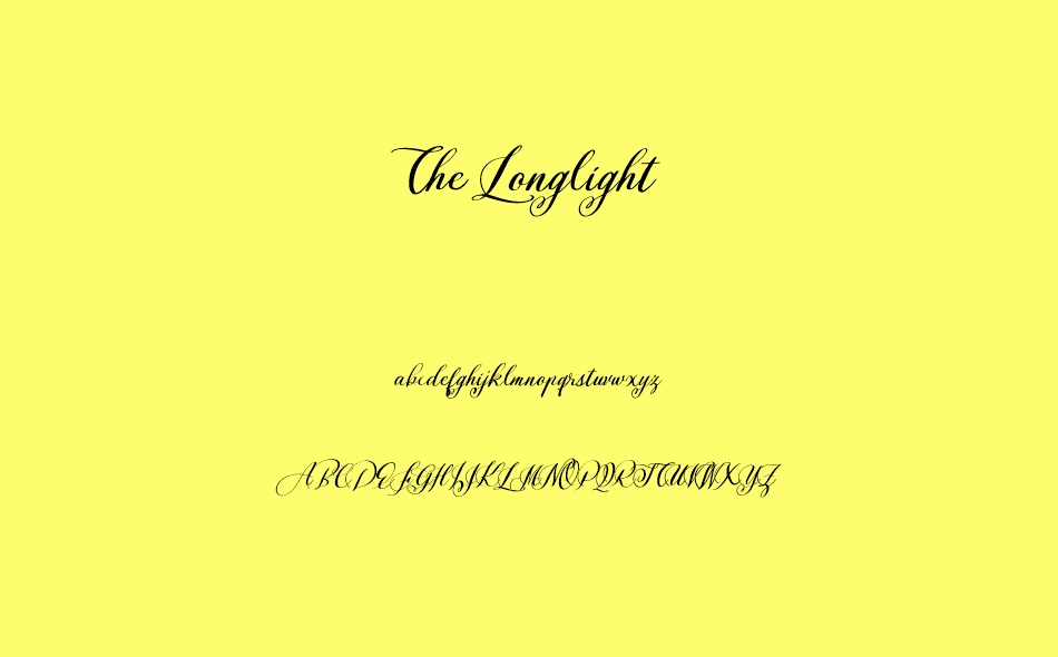 The Longlight font