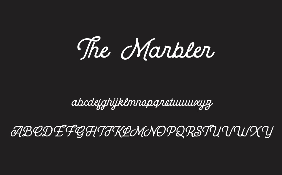 The Marbler font