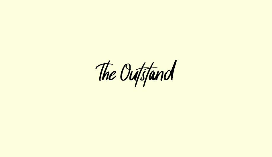 the-outstand font big