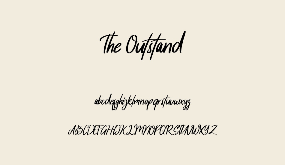 the-outstand font