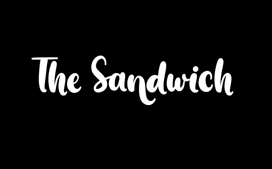 The Sandwich font big