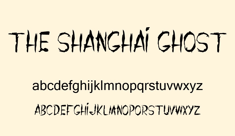 the-shanghaı-ghost font