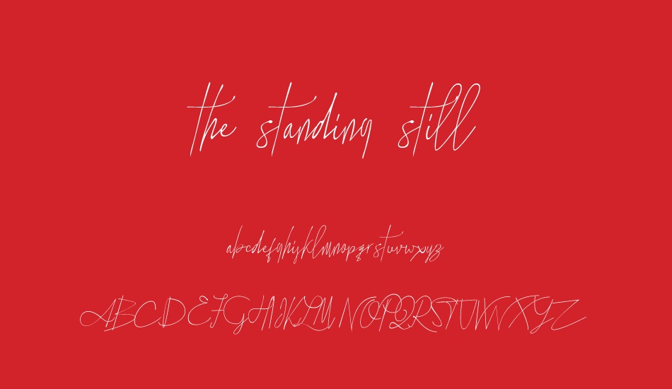 the-standing-still font