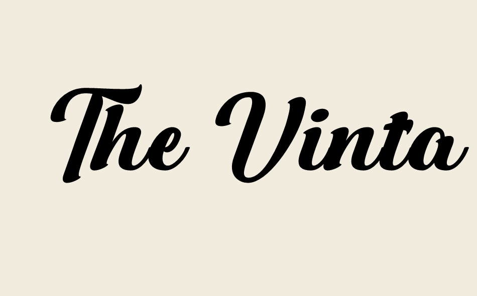 The Vintage Town font big