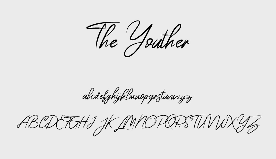 the-youther font