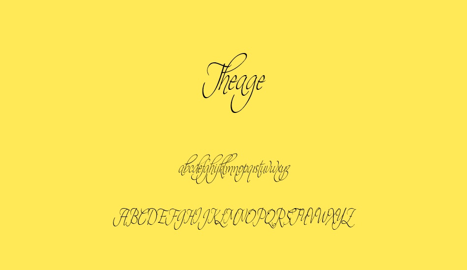 theage font