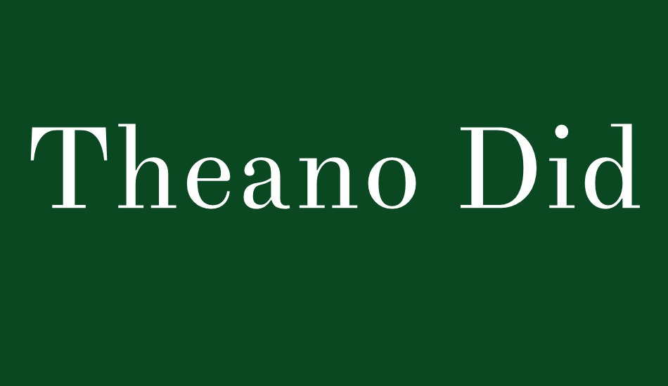 theano-didot font big