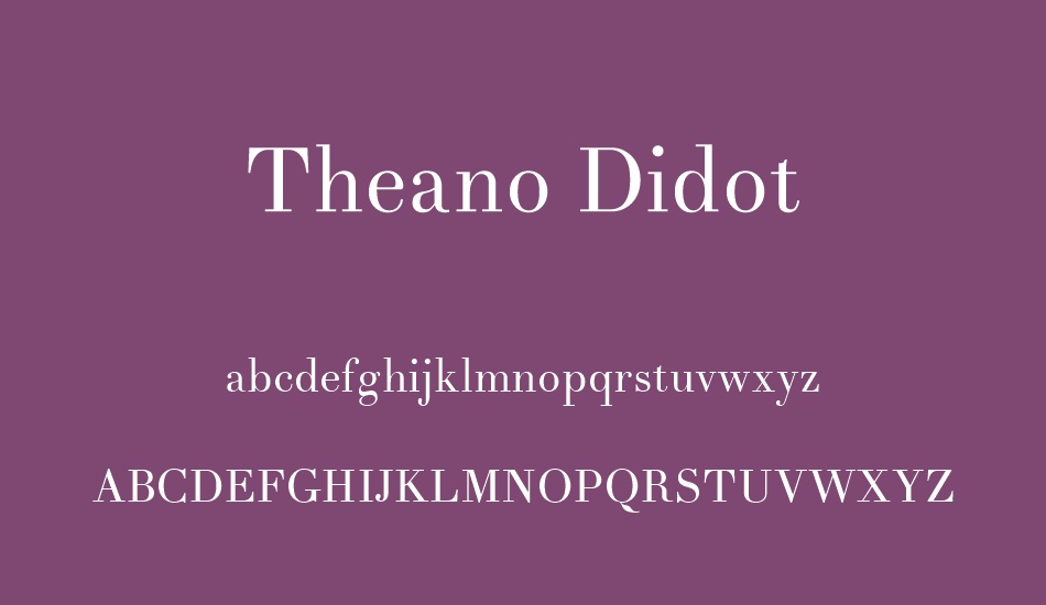 theano-didot font