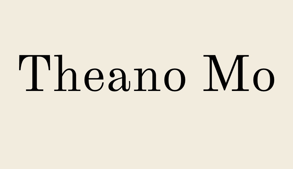 theano-modern font big