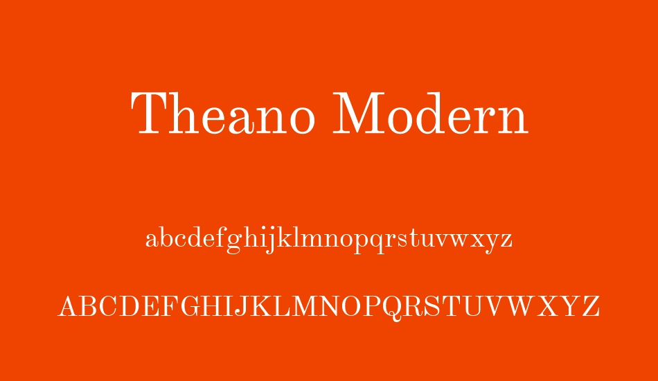 theano-modern font
