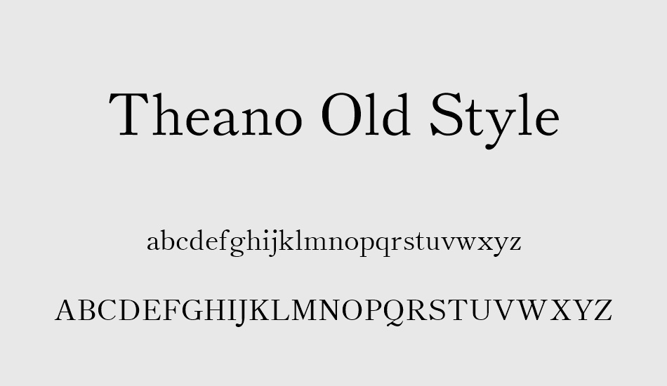 theano-old-style font