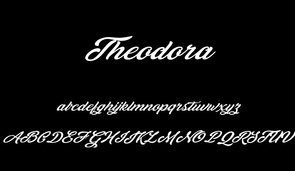 theodora-personal-use font