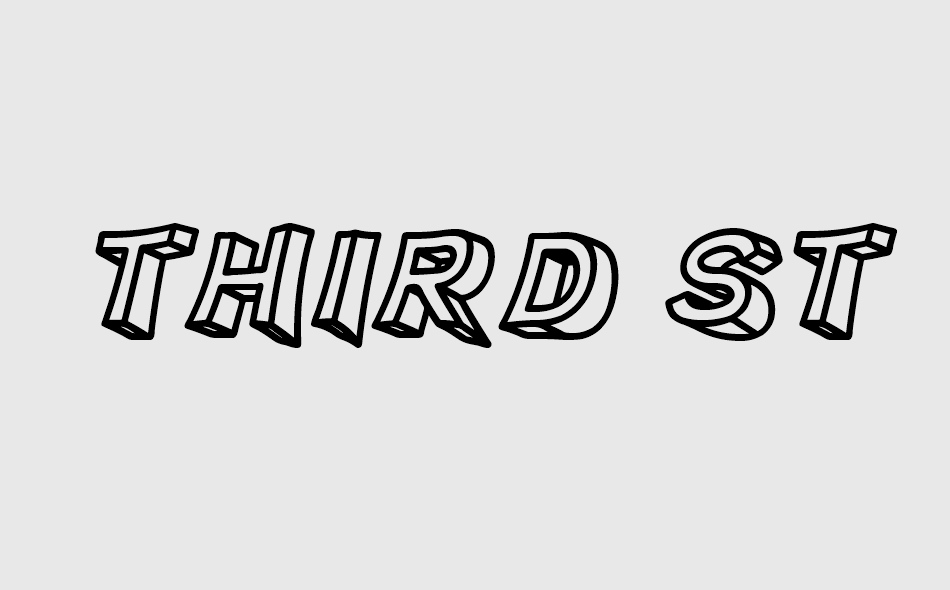 Third Street font big