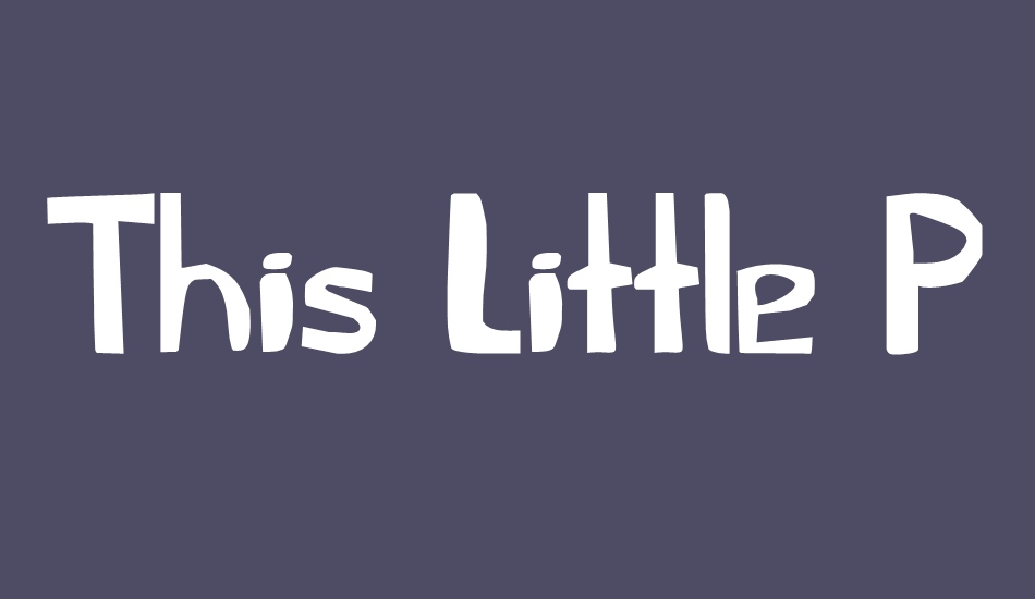 this-little-piggy font big