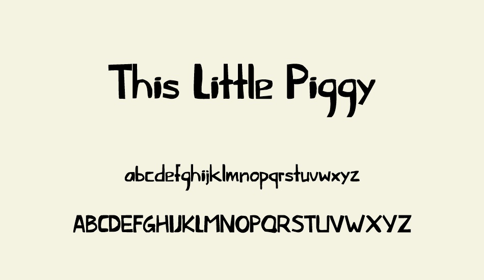 this-little-piggy font