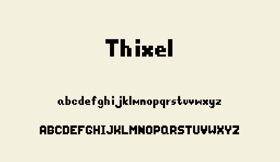 thixel font