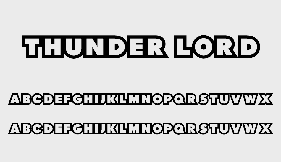 thunder-lord font