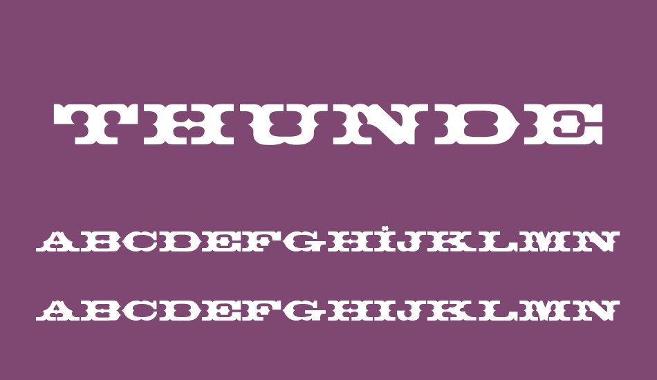 thunderbay font
