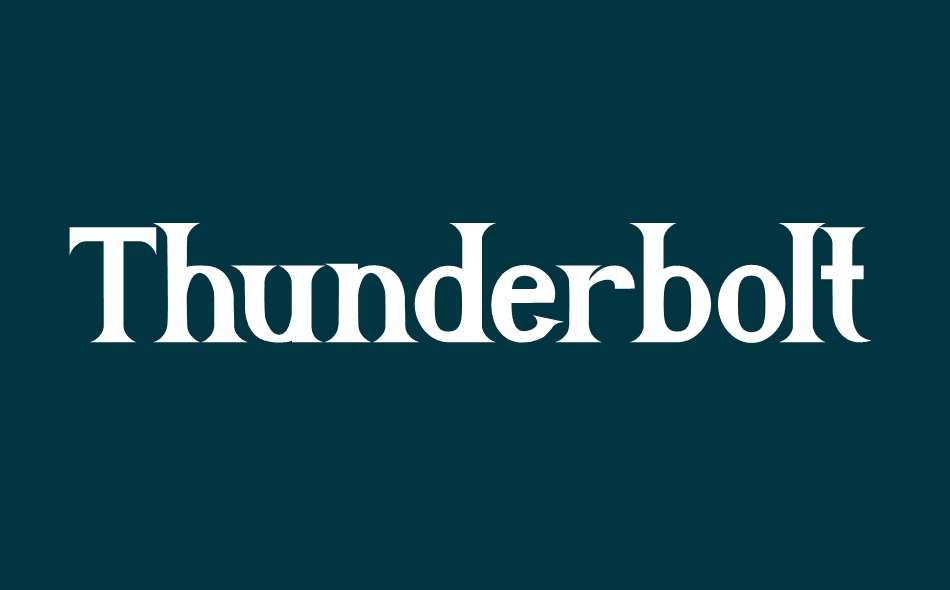 Thunderbolt font big