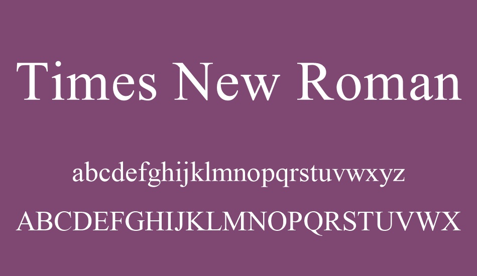 Times New Roman font - Times New Roman font download