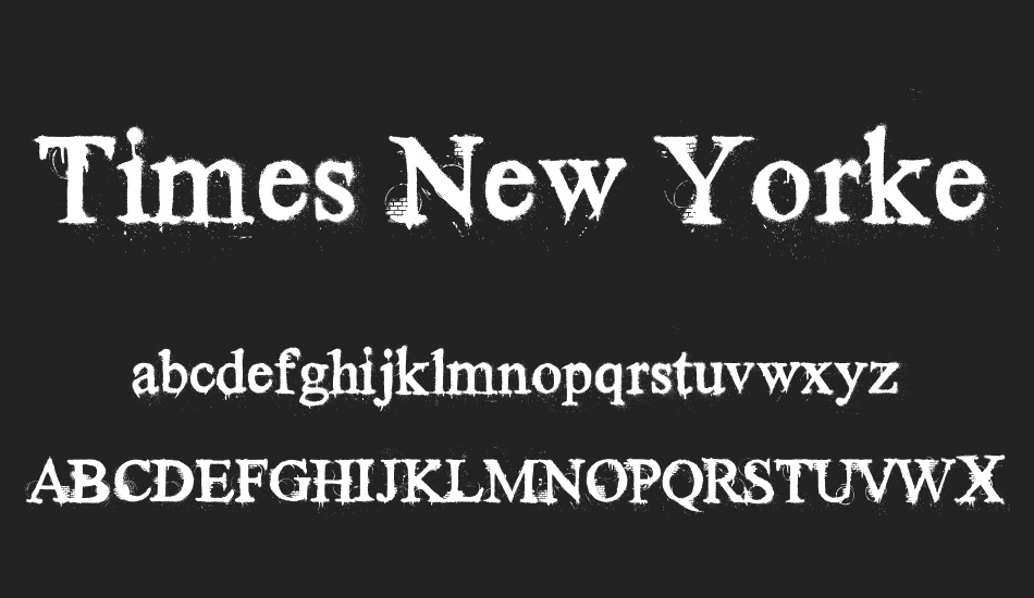 times-new-yorker font